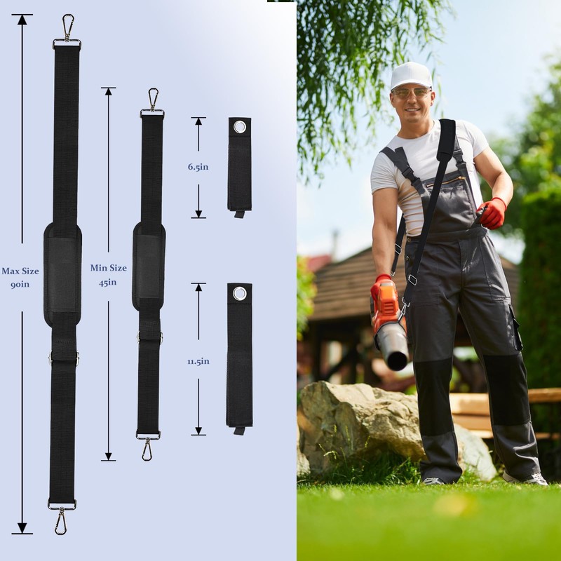 Universal Adjustable Leaf Blower Straps with Anti - Slip Padding,