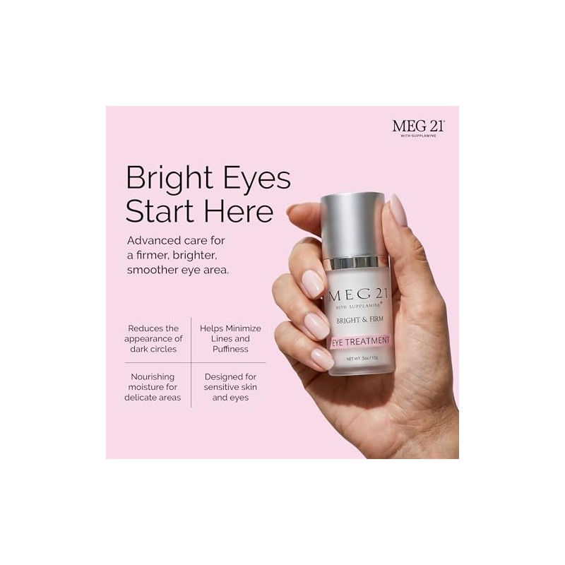 MEG 21 Tratamiento para ojos brillante y firme, 0.5 onzas