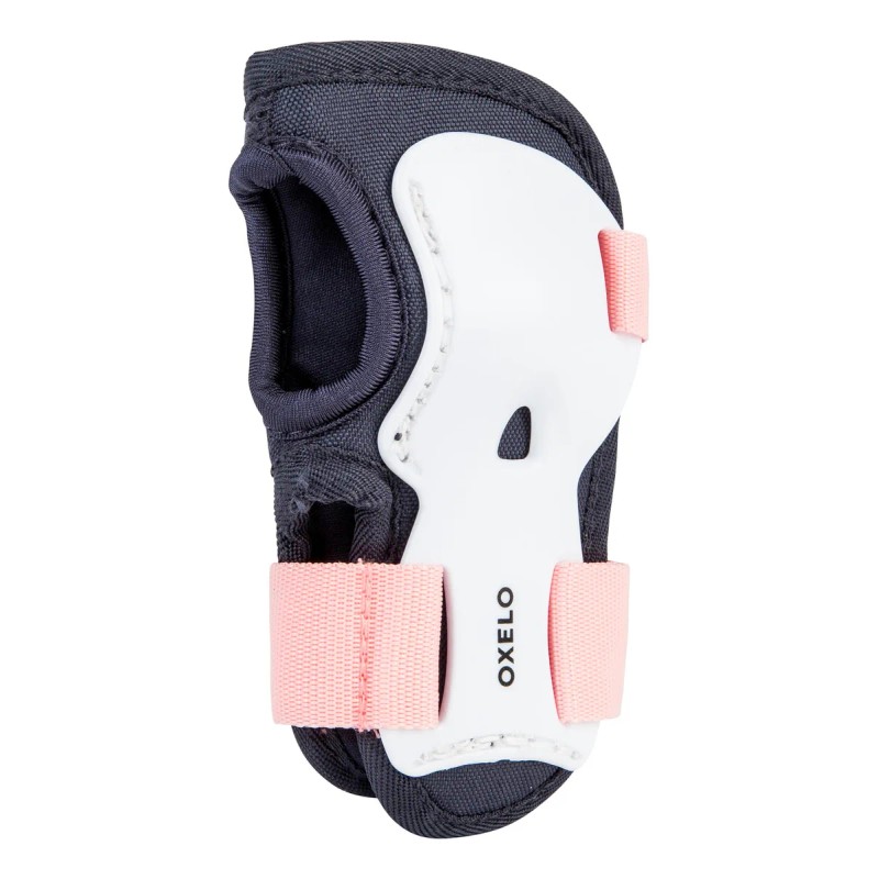 Kit De Protección Patinaje Niños 3x2 Skate Blanco Oxelo Azul