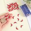 SUNNYCLUE 1 Box 40Pcs Chili Pepper Charms Bulk Red Chili