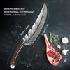 zarfand Professional Chef Knives, Sharp Feather Boning Knife Hand Forged