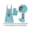 Emily´s Check Chef's Hat + Kitchen Apron + Oven Glove