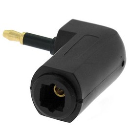 Optical Toslink Female to Male Mini Gold Plated (L-Shape) Adapter