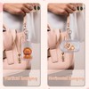 6 Pcs Clear Figure Display Bag with Keychain, Zipper Clear