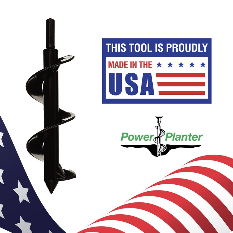 Power Planter Flower Planting Auger & Grass Plug Tool -