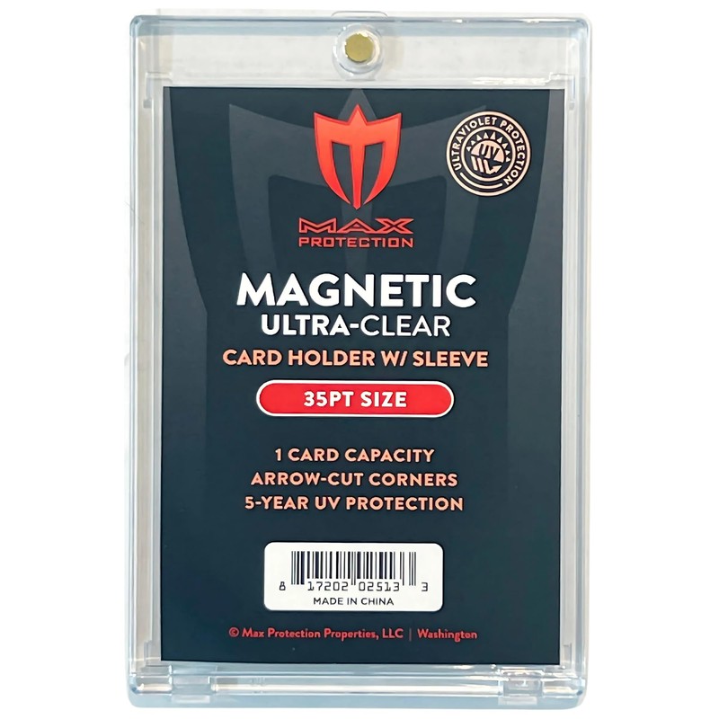 Max Protection Magnetic Card Holder for Sleeved Cards – 10-Pack