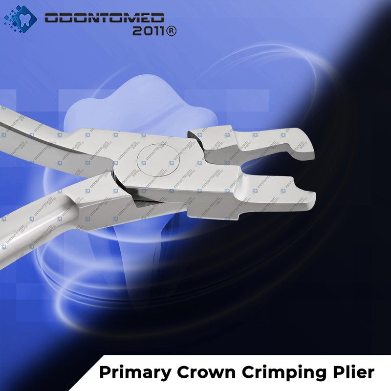 OdontoMed2011® DENTAL PLIERS 421S-PRIMARY CROWN CRIMPING. ORTHODONTIC INSTRUMENTS