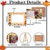HJLLOQR Thanksgiving Picture Frame 4x6, Fall Pumpkin Maple Leaf Photo
