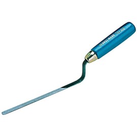 Jung Henkelmann Fugenkelle (Carbonstahl, Breite 8 mm, Flacher Hals, Holzgriff) 74400800, Grau/Blau