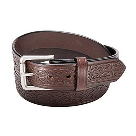 Daltech Force BULLBELT BULLHIDE CELTIC Pattern - 1.5" Width - Brown- EDC - CCW -203-04DW-36 (Brown, 36)