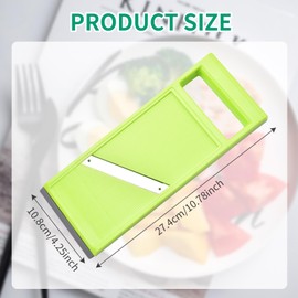 Manual Vegetable Slicer - Japanese Handheld Mandolin Slicer - Stainless Steel Food Slicer Vegetable Fruit Cutter Peeler Cucumber Slicer- Portable Vegetable Chip Maker for Kitchen Vegetable Fruits