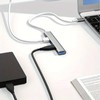 USB C Hub 4-Port, High-Speed Data Transfer, 5V Power Mode,