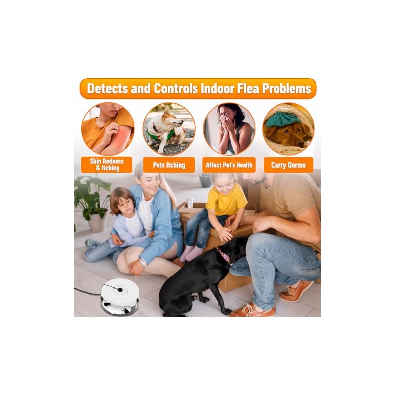 2 Pack Flea Traps for Inside Your Home, Indoor Flea