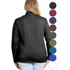 Women's Oh So Soft Plus Size Relaxed Mock Neck Top