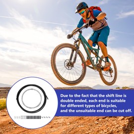 ONEBOOM Bike Brake Cables, Universal Brake Cables for Bicycles, Protective Gear Cable Kit with Housing for MTB, Shifter Bike Cable with Front Rear Accessory for Mountain or Road Bicycle Bike Repair