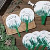 Teling 50 Pcs Funeral Favors Fans Memorial Paper Thick Paper