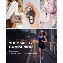 ELECPOW Personal Safety Alarm for Women Running, Clip on Reflective Running Gear with 130DB Safety Whistles for Night,Easy Use and Pocket Size Self Defense Keychain Alarm with Safety Light for Running