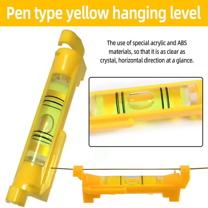 String Line Level 5PCS – Small Spirit Level for Bricklaying,