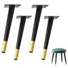 FANWINKJ Metal Furniture Legs 4pcs, Heavy-Duty Metal Table Legs for