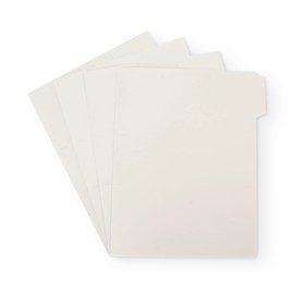 MUJI 02856434 Foam Polypropylene Individual Folders for A4, Set of 4, White Gray