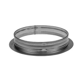 8'' Inch Metal Air Tight Vent Duct Collar - for Connecting Exhaust, Intake Flex and Straight Ducting - Heating, Cooling Pipe Connector Flange - Universal HVAC Adapter - Home, Commercial Pipelines
