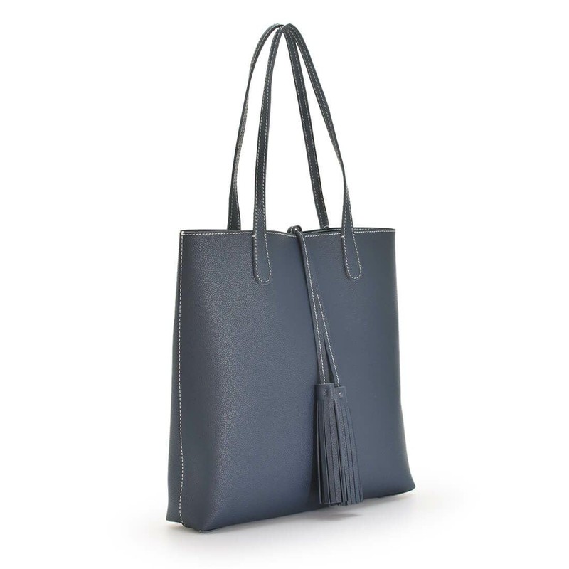 Balcos Blue Tote Bag with Tassel (Small Size) Women's ONESIZE,