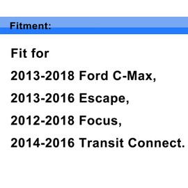 Koxuyim 603382 Front Engine Coolant Reservoir Compatible with F-ord 2013-2018 C-Max 2013-2016 Escape 2012-2018 Focus 2014-2016 Transit Connect CV6Z8A080A 603-382 | with 1 radiator reservoir hose