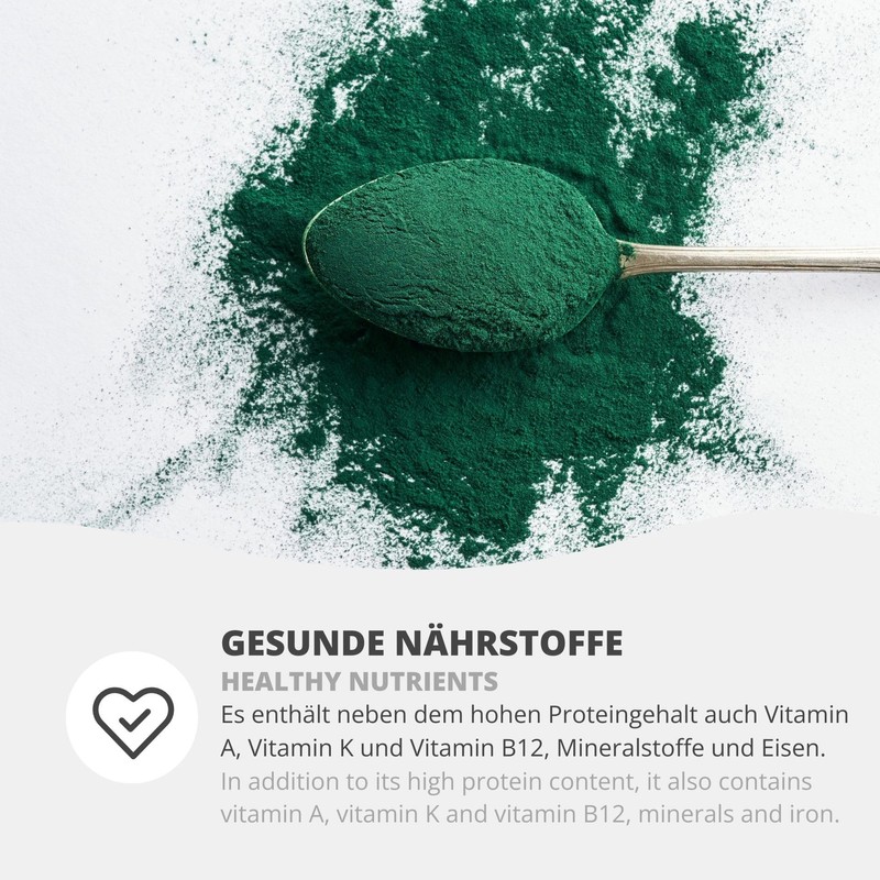 Spirulina Powder 100 g Natural Pure without Additives Superfood Algae