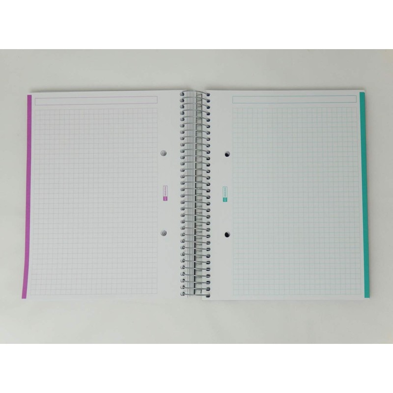 Miquelrius 6 X 8 A45 Wirebound Notebook, 10-Subject, Graph Paper
