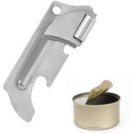 Stainless Steel Military Style Can Openers, Can Opener Keychain, Military Style Can Openers Portable Can Opener for Kitchen Travel Camping Survival