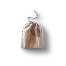 Le Jardin du Lin Printed Cotton Bags with Drawstring, Shopping Bag, Fabric Bag, Fabric Bag, Vegetable Bag, Reusable, Environmentally Friendly, Multipurpose, Foldable, Size: 30 x 40 cm