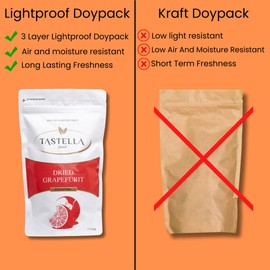 TASTELLA Dried Grapefruit Slices - Dehydrated Fruit for Cocktails - Grapefruit Cocktail Garnish - Healthy Snacks - 100% Natural & No Additives - Best for Decorating Works - 20 + Slices on Each Box, 3oz