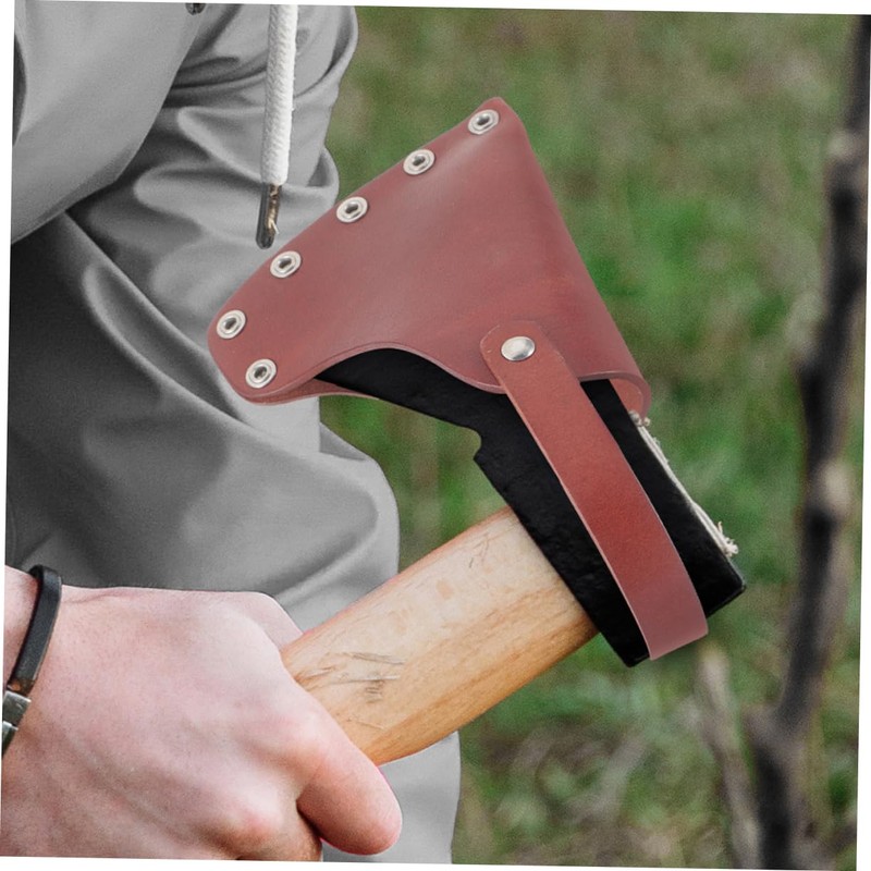 TEHAUX Camping Hatchet Axe Protector Durable Leather Cover for Outdoor