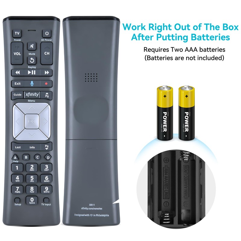 MOVHEIYL XR11 Replacement Voice Remote Control Compatible with Comcast/Xfinity XR11
