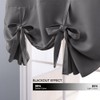 NICETOWN Window Curtains for Bathroom, Blackout Curtain Thermal Insulated Tie