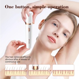 Epilator,2 in 1Epilator for Women Rechargeable,Womens Electric Shaver with LED Light,Hair Removal,Hair Removal for Women Legs/Face/Bikini/Arms,Smooth Epilator Trimmer Travel Kit Set,Simple to use