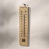 Wooden Wall-Mounted Garden Thermometer | Indoor & Outdoor Patio Thermometer