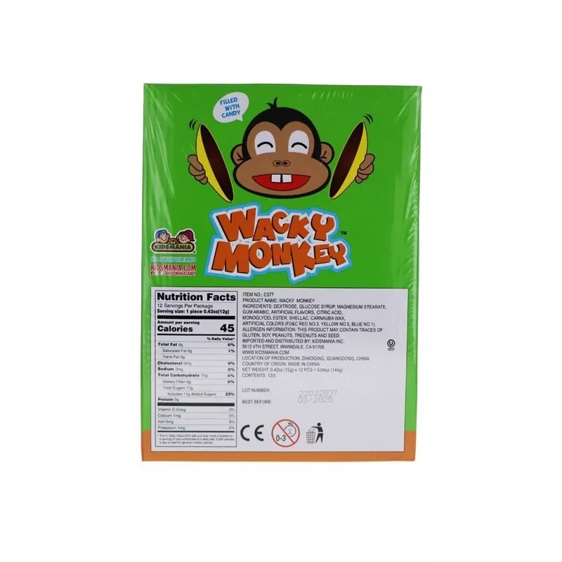 Kidsmania Wacky Monkey - 12 Count