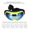 Ski Goggles PE Coated Lens Anti Fog Double Layers Adjustable
