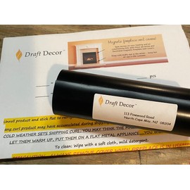Draft Décor Magnetic Fireplace Vent Cover (40 Sizes & Sample) Stop Cold Drafts Instantly/Prevent Heat Loss/Durable Magnetic Vinyl Made in USA (ONE) 36" x 3 1/2"