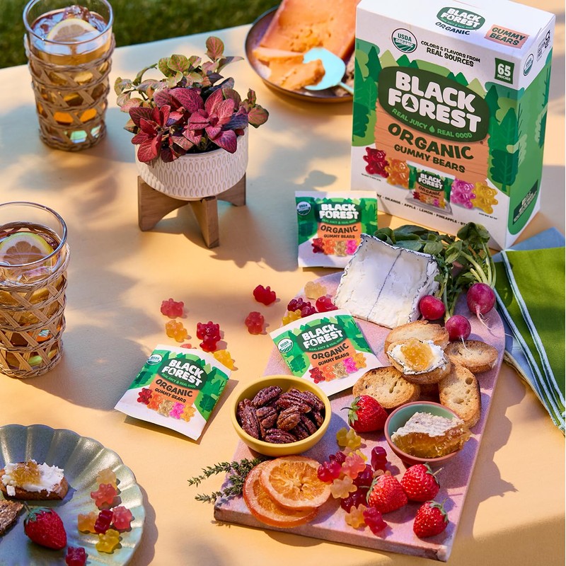 Black Forest USDA Organic Gummy Bears - 65 Pouches -