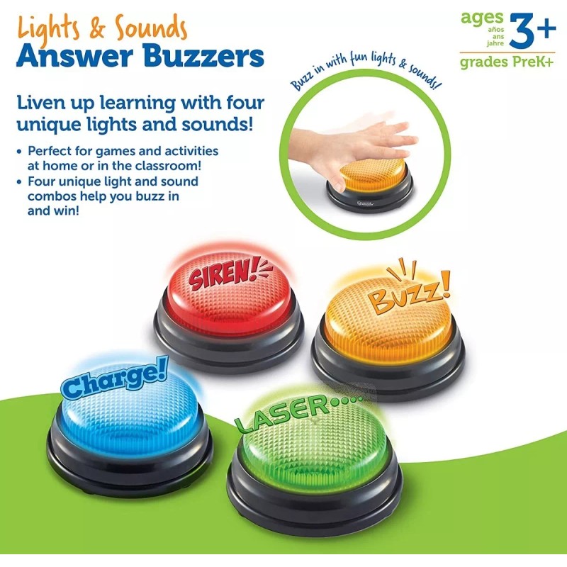 Learning Resources Juego Botones Luz Y Sonidos Learning Resources Niño