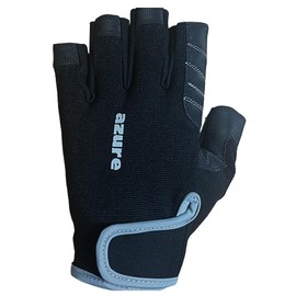 Azure Premium Amara Sailing Gloves, Grip Palm, Well Enforcement C/F Women fishing, Boating, Kayaking, Surfing, Canoeing Black XL