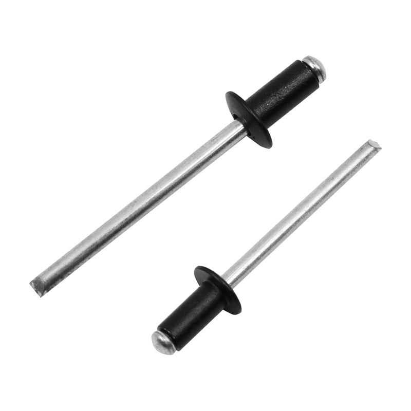 120pcs NUZAMAS 4mm/3.2mm/3mm/2.4mm Aluminum Blind Rivets Dome Head Rivets Open