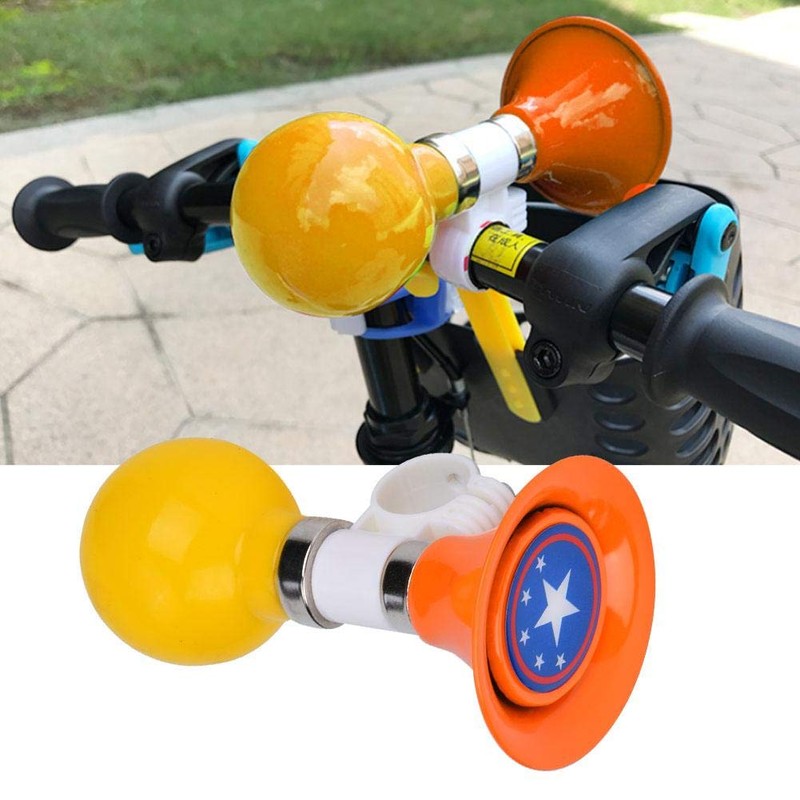 Metal Rubber Bike Horn for Kids, Fits Handlebars Under 22.2mm