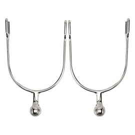 Espuelas de Caballo de Acero Inoxidable, Espuelas Occidentales con Bola de Rodillo para Ecuestre, Equitación, 2 Piezas de Espuelas de Caballo para Mujer