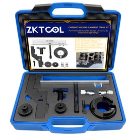 ZKTOOL Camshaft Holding Alignment Timing Kit,Crankshaft Damper Holder Balance Shaft Preload Tool Vct Solenoid Seal Installer Fit for Ford 2.0 2.3 303-1551 303-1685 303-1686 303-1687 303-1688 303-1689