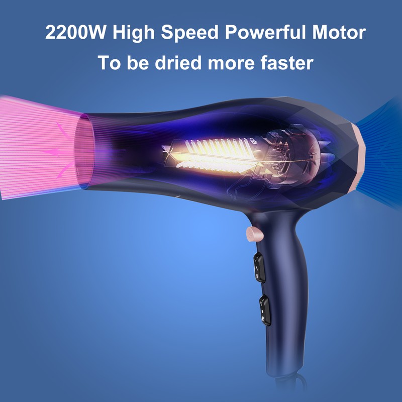 Pretfy Professional Hair Dryer Blow Dryer 2 Speed and 3