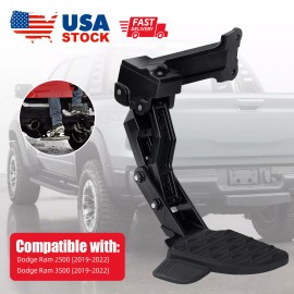 VEHITO Rear Bedstep Step Retractable Bumper Fits Dodge Ram 2500 22