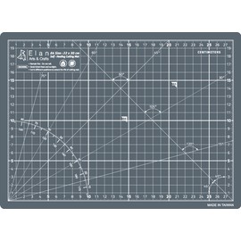 Elan Cutting Mat A4 Grey, 5-Layer Cutting Mat, Self-Healing, Craft Mat, Cut Resistant, Cutting Mat, Work Mat, Workshop Cutting Mat, Sewing 30 x 22 cm Cutting Mat